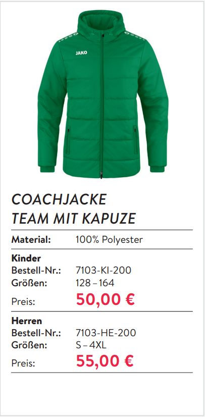 Coachjacke mit Kapuze grün
